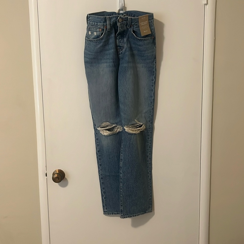 NWT Madewell Low Slung Straight Jeans